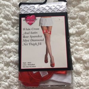 Halloween Hot Nurse Fishnet Thigh High Stockings